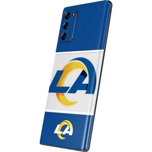 NFL Los Angeles Rams Zone Block Galaxy Note20 5G Skin