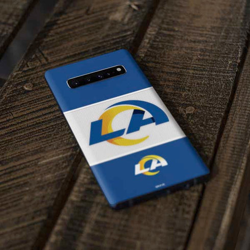 NFL Los Angeles Rams Zone Block Galaxy S10 Plus Skin