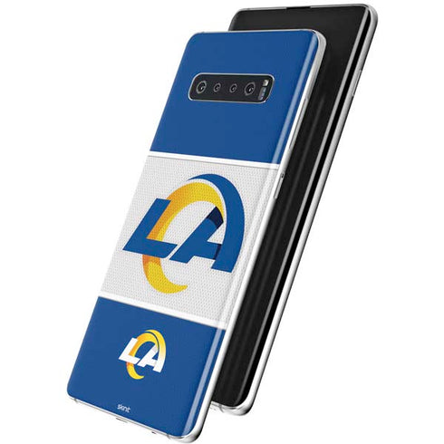 NFL Los Angeles Rams Zone Block Galaxy S10 Skin