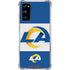 NFL Los Angeles Rams Zone Block Galaxy S20 FE Clear Case