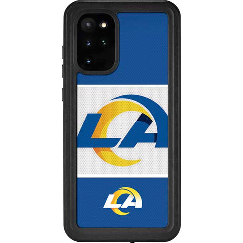 NFL Los Angeles Rams Zone Block Galaxy S20 Plus Waterproof Case
