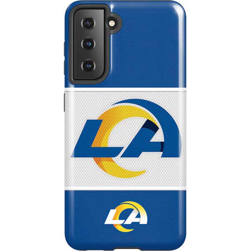 NFL Los Angeles Rams Zone Block Galaxy S21 5G Pro Case