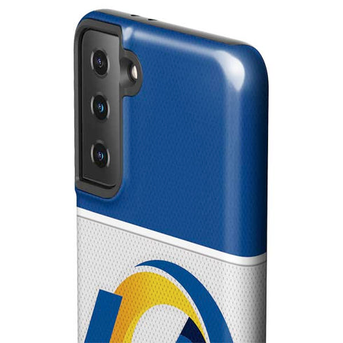 NFL Los Angeles Rams Zone Block Galaxy S21 FE Pro Case