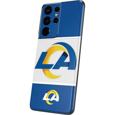 NFL Los Angeles Rams Zone Block Galaxy S21 Ultra 5G Skin