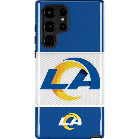 NFL Los Angeles Rams Zone Block Galaxy S22 Ultra Pro Case