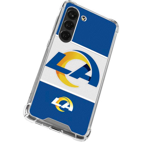 NFL Los Angeles Rams Zone Block Galaxy S23 Clear Case