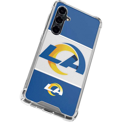 NFL Los Angeles Rams Zone Block Galaxy S23 FE Clear Case