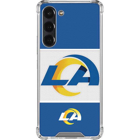 NFL Los Angeles Rams Zone Block Galaxy S23 Plus Clear Case