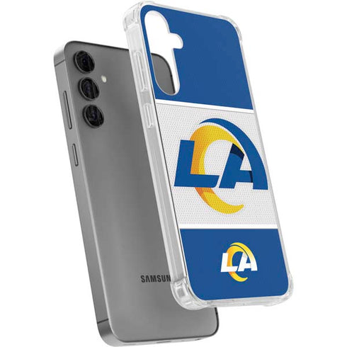 NFL Los Angeles Rams Zone Block Galaxy S24 Plus Clear Case