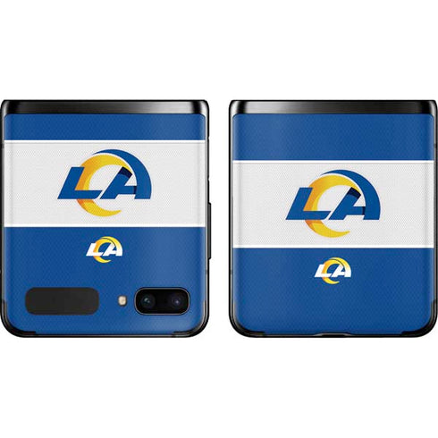 NFL Los Angeles Rams Zone Block Galaxy Z Flip Skin
