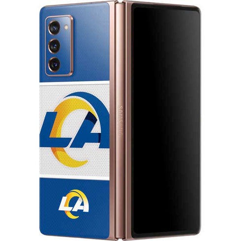 NFL Los Angeles Rams Zone Block Galaxy Z Fold2 5G Skin
