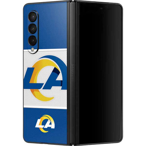NFL Los Angeles Rams Zone Block Galaxy Z Fold3 5G Skin