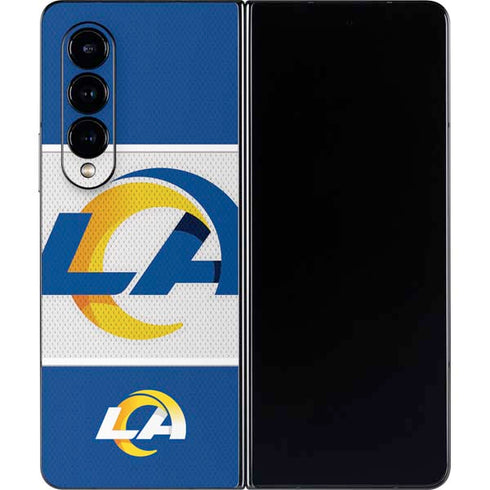 NFL Los Angeles Rams Zone Block Galaxy Z Fold4 5G Skin