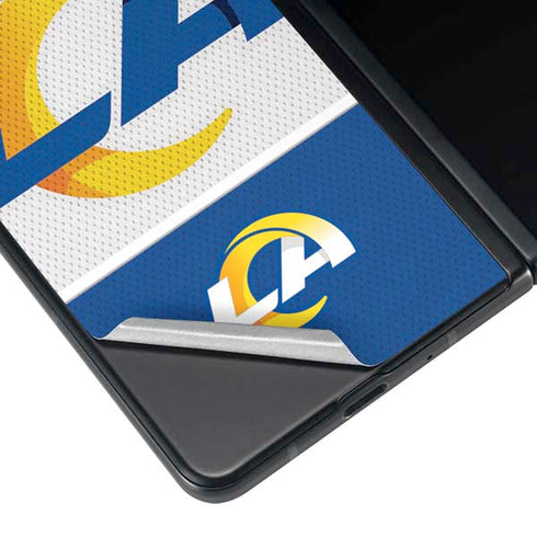 NFL Los Angeles Rams Zone Block Galaxy Z Fold4 5G Skin