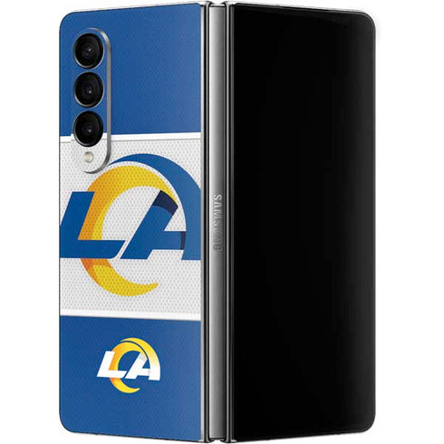 NFL Los Angeles Rams Zone Block Galaxy Z Fold4 5G Skin
