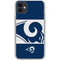NFL Los Angeles Rams Zone Block iPhone 11 Clear Case