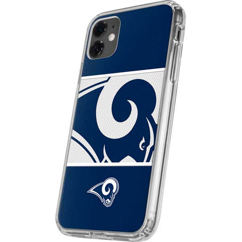 NFL Los Angeles Rams Zone Block iPhone 11 Clear Case
