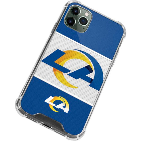 NFL Los Angeles Rams Zone Block iPhone 11 Pro Max Clear Case