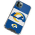 NFL Los Angeles Rams Zone Block iPhone 11 Pro Max Clear Case