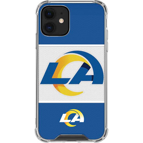 NFL Los Angeles Rams Zone Block iPhone 12 Mini Clear Case