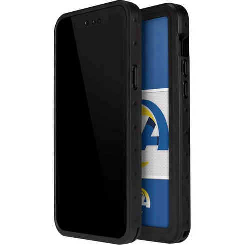 NFL Los Angeles Rams Zone Block iPhone 12 Mini Waterproof Case