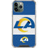 NFL Los Angeles Rams Zone Block iPhone 12 Pro Clear Case