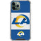 NFL Los Angeles Rams Zone Block iPhone 12 Pro Max Clear Case