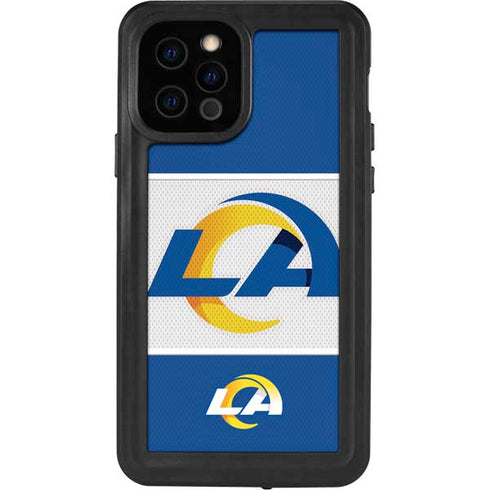 NFL Los Angeles Rams Zone Block iPhone 12 Pro Waterproof Case