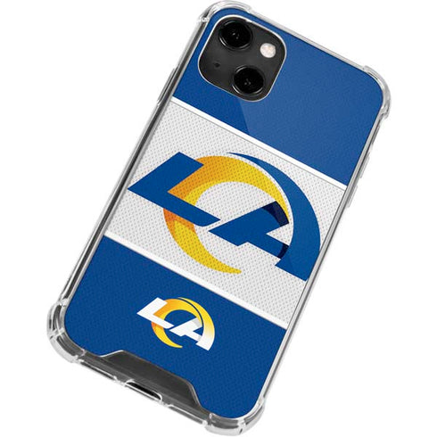 NFL Los Angeles Rams Zone Block iPhone 13 Clear Case
