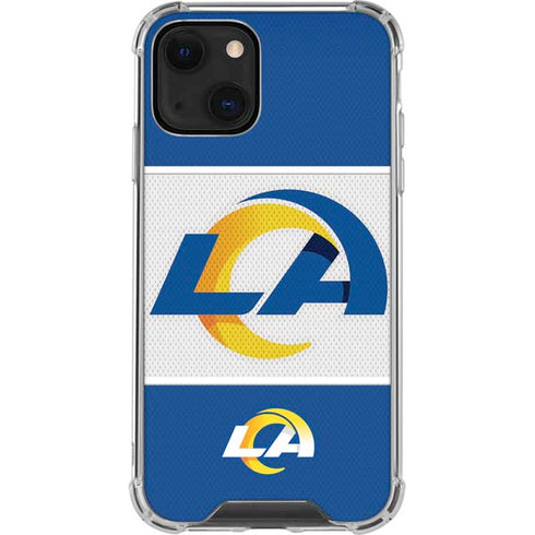 NFL Los Angeles Rams Zone Block iPhone 13 Mini Clear Case