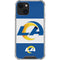 NFL Los Angeles Rams Zone Block iPhone 13 Mini Clear Case