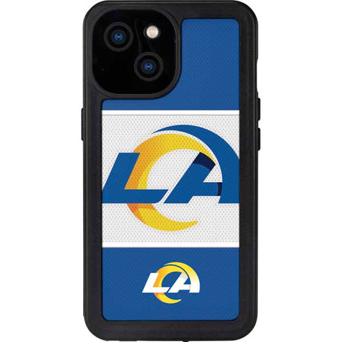 NFL Los Angeles Rams Zone Block iPhone 13 Mini Waterproof Case