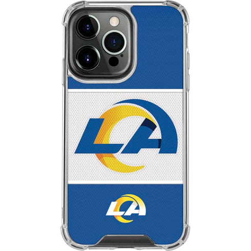 NFL Los Angeles Rams Zone Block iPhone 13 Pro Clear Case