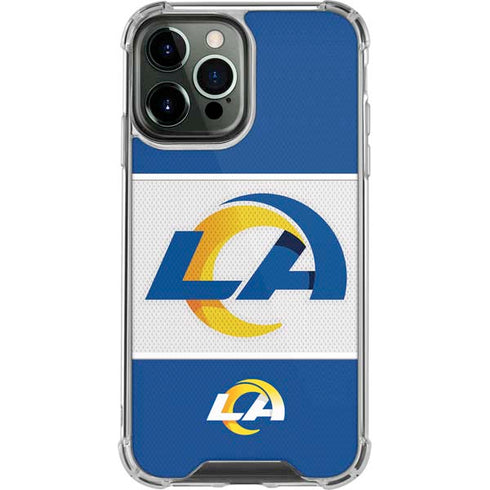 NFL Los Angeles Rams Zone Block iPhone 13 Pro Max Clear Case