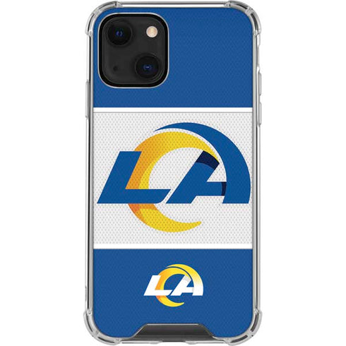 NFL Los Angeles Rams Zone Block iPhone 14 Clear Case