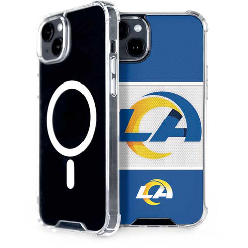 NFL Los Angeles Rams Zone Block iPhone 15 Plus MagSafe Case