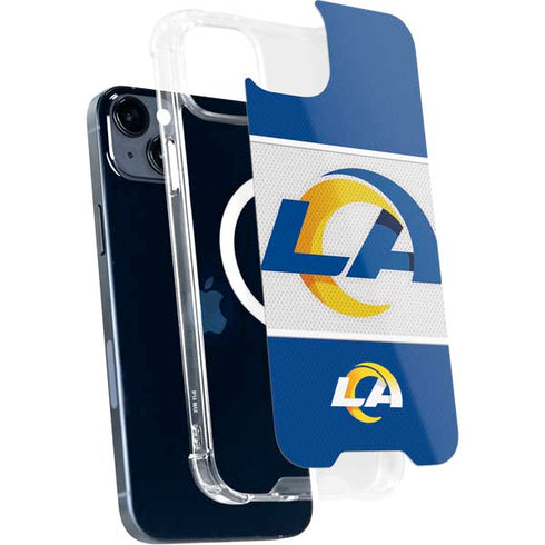 NFL Los Angeles Rams Zone Block iPhone 15 Plus MagSafe Case