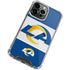 NFL Los Angeles Rams Zone Block iPhone 15 Pro Clear Case
