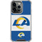 NFL Los Angeles Rams Zone Block iPhone 15 Pro Clear Case