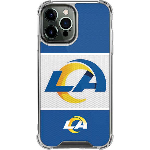 NFL Los Angeles Rams Zone Block iPhone 14 Pro Max Clear Case