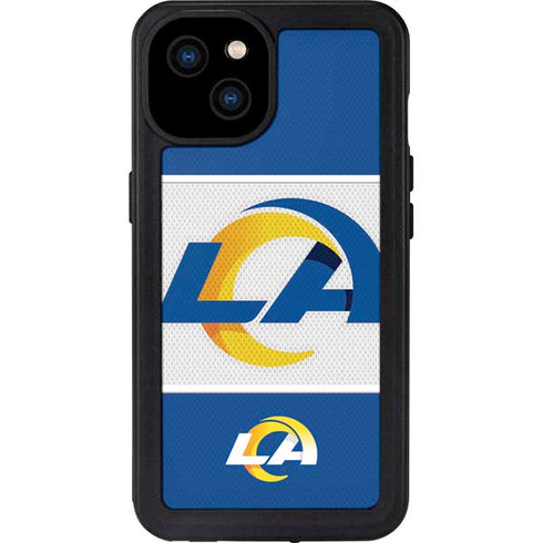 NFL Los Angeles Rams Zone Block iPhone 15 Plus Waterproof Case