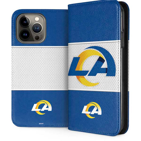 NFL Los Angeles Rams Zone Block iPhone 15 Pro Max Folio Case