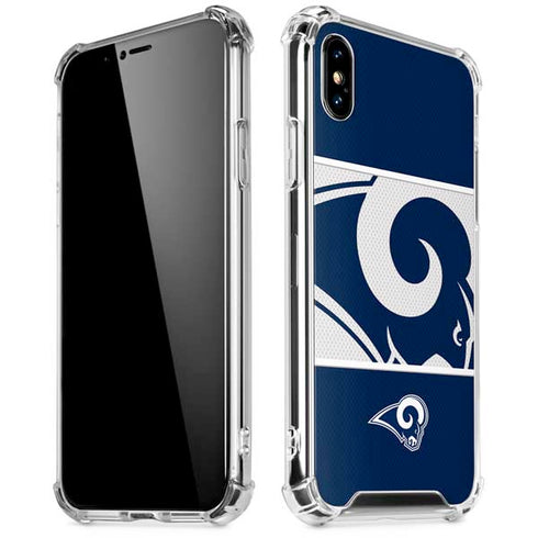 NFL Los Angeles Rams Zone Block iPhone X/XS Clear Case