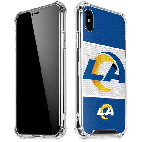 NFL Los Angeles Rams Zone Block iPhone XS Max Clear Case