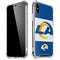 NFL Los Angeles Rams Zone Block iPhone XS Max Clear Case