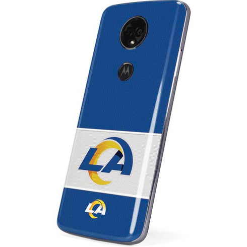 NFL Los Angeles Rams Zone Block Moto E5 Plus Skin