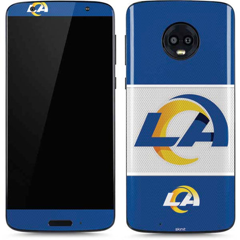 NFL Los Angeles Rams Zone Block Moto G6 Skin