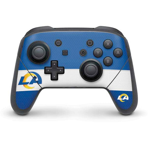 NFL Los Angeles Rams Zone Block Nintendo Switch Pro Controller Skin