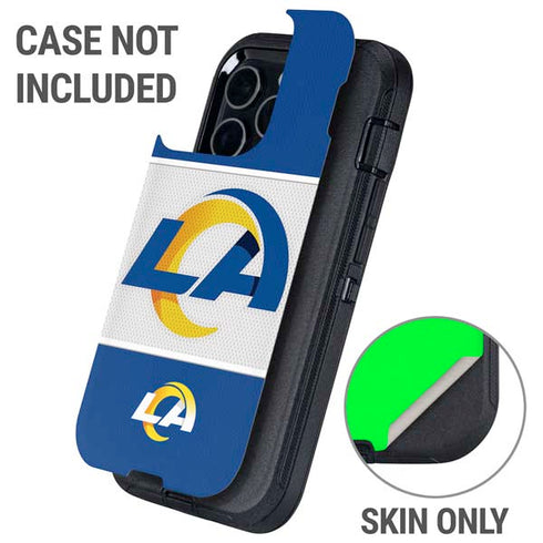 NFL Los Angeles Rams Zone Block Otterbox Defender iPhone Skin