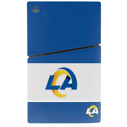 NFL Los Angeles Rams Zone Block PS5 Slim Disk Console Skin